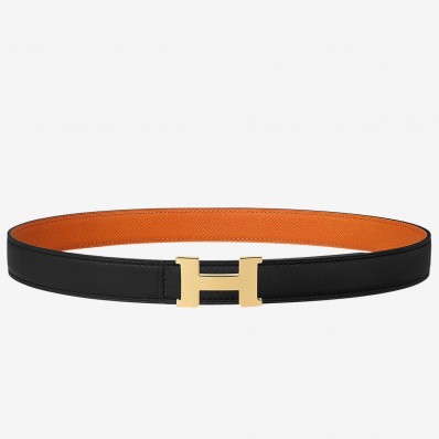 Cheap Hermes Mini Constance Belt Buckle &amp; Orange Epsom 24 MM Strap QY00471