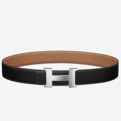 First-class Quality Hermes Constance Belt Buckle & Brown Clemence 32 MM Strap QY00864
