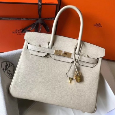 Hermes Beton Clemence Birkin 30cm Handbag QY01623