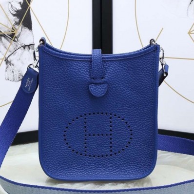 Hermes Blue Electric Evelyne II TPM Messenger Bag QY00612