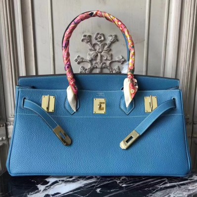 Hermes Blue JPG Birkin 42cm Shoulder Bag QY00920