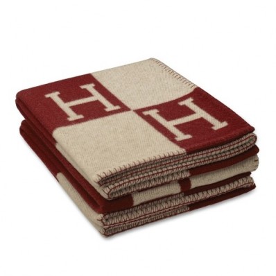 Hermes Brick Avalon Blanket QY00880