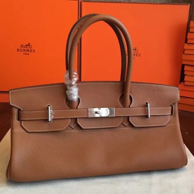 Hermes Brown JPG Shoulder Birkin 42cm Bag QY00494