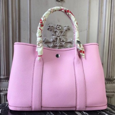 Hermes Garden Party 30cm TPM Pink Handbag QY00405