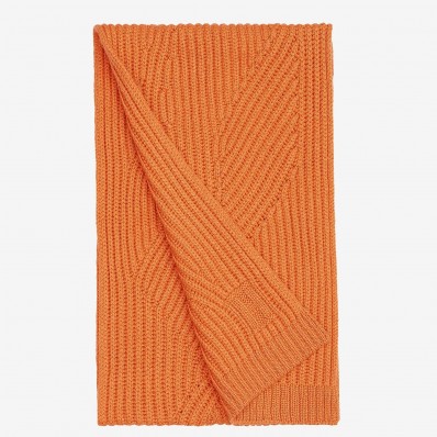 Hermes Orange Chamonix Muffler QY00238