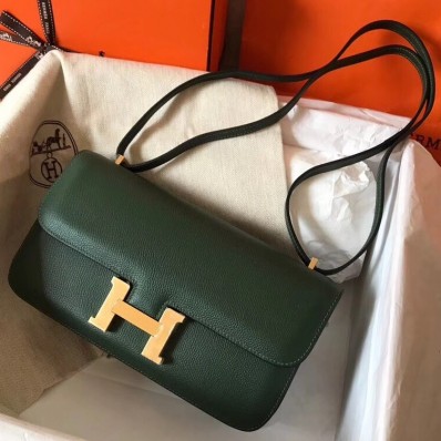 Hermes Vert Anglais Epsom Constance Elan 25cm Bag QY00607