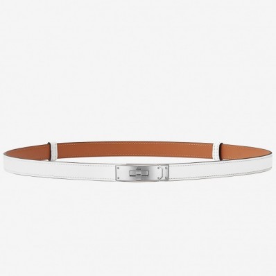 High Quality Hermes Kelly Belt In White Epsom Leather QY00209