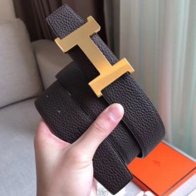 Imitation Hermes Constance Belt Buckle & Cafe Clemence 38 MM Strap QY00024