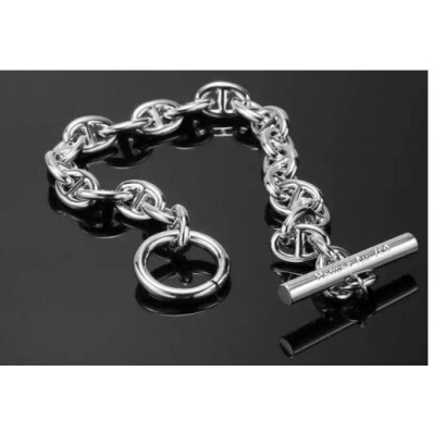 Replica Hermes Chaine D’ancre Bracelet in Silver QY01137