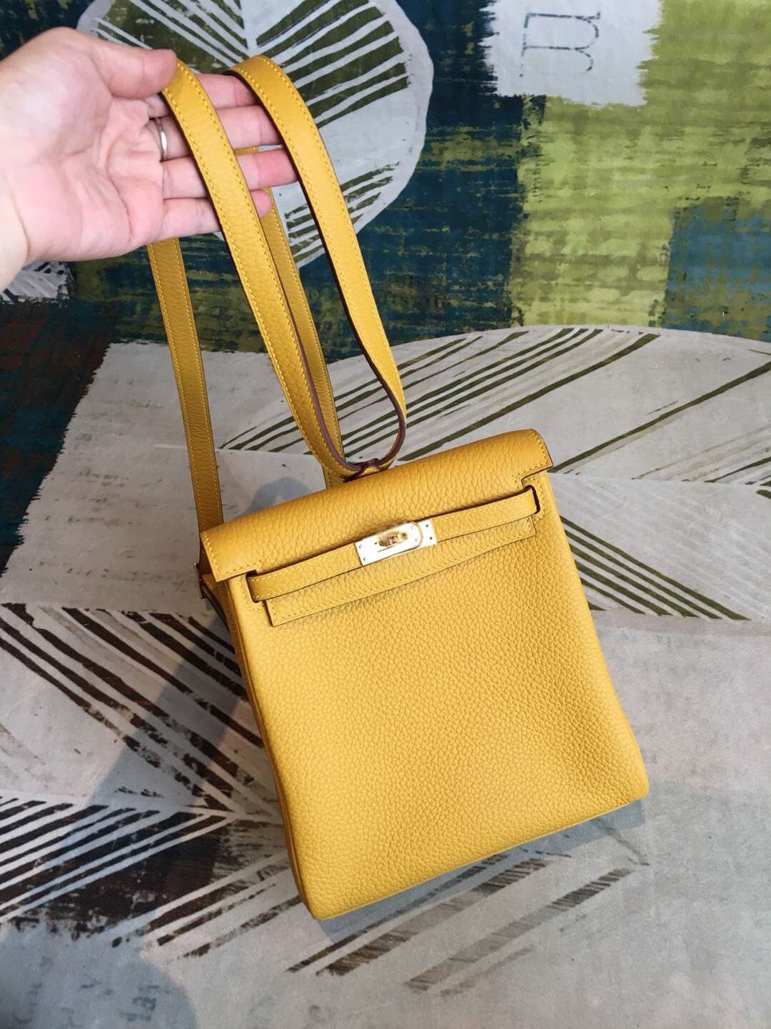 Hermès Kelly Ado II Backpack Gold Clemence Gold Hardware * 2018