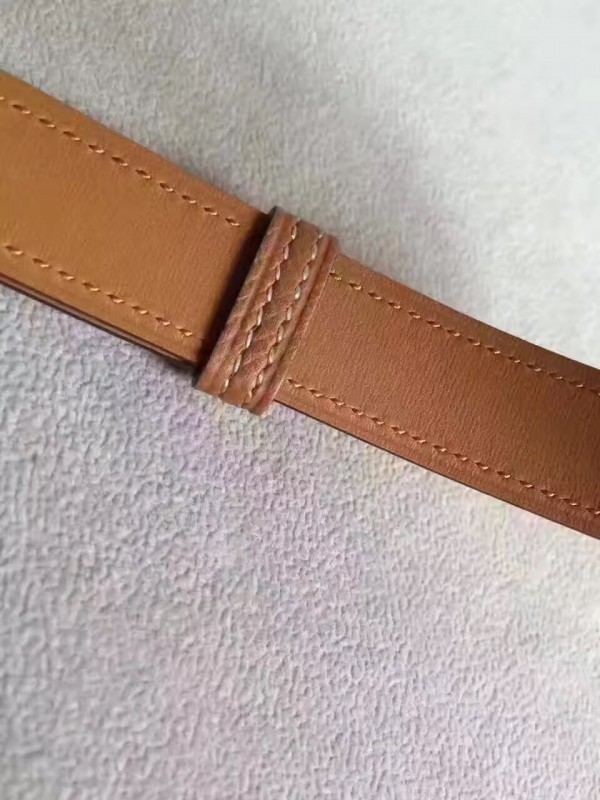 Hermès Hermes Kelly Belt in Brown Epsom calf leather Leather ref.846329 -  Joli Closet