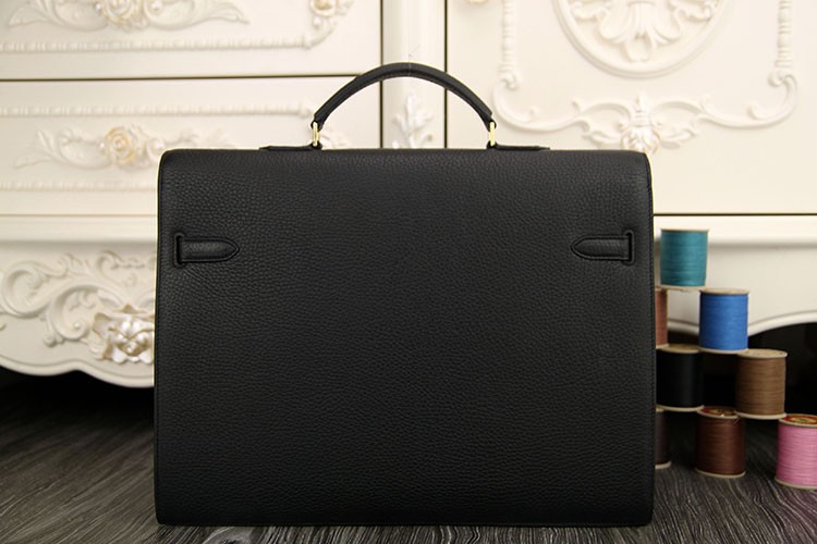 Replica Imitation Hermes Grey Kelly Depeche 38cm Briefcase Bag