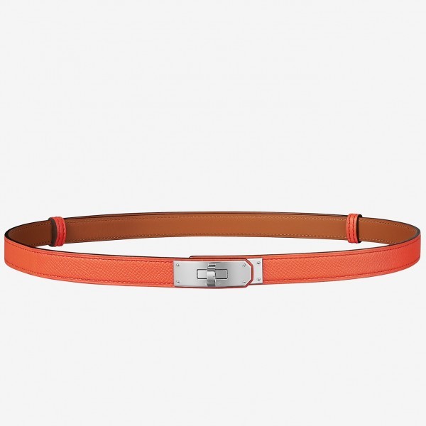 Hermes Kelly Belt In Orange Epsom Leather QY01009 Hermes Belts