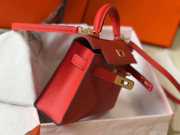 hermes rouge casaque mini kelly