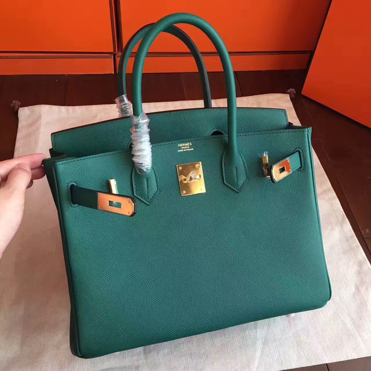 Hermès Birkin 30 Malachite - Designer WishBags