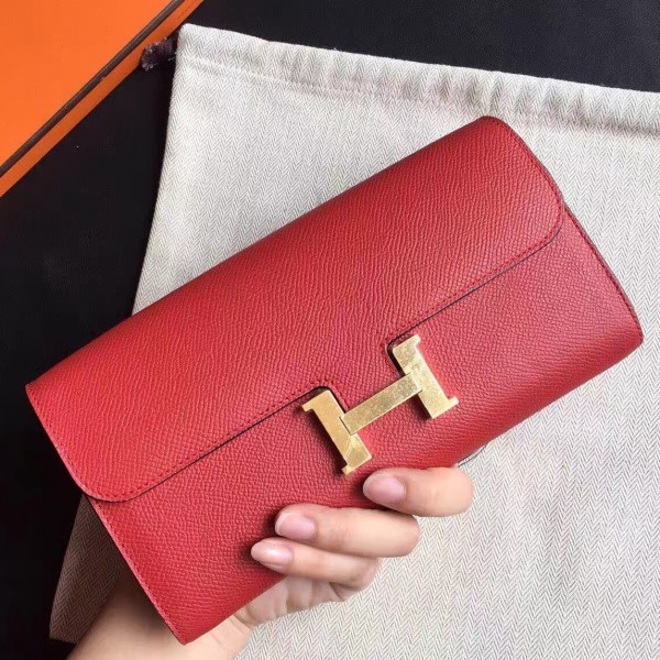 Hermès Bambou Epsom Constance Long Wallet