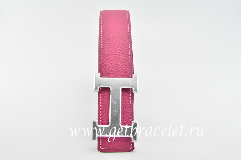 Leather belt Hermès Pink size Not specified International in Leather -  25259669