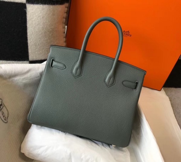 奢侈品- Birkin 30 63 Vert Amande杏仁灰togo GHW金扣