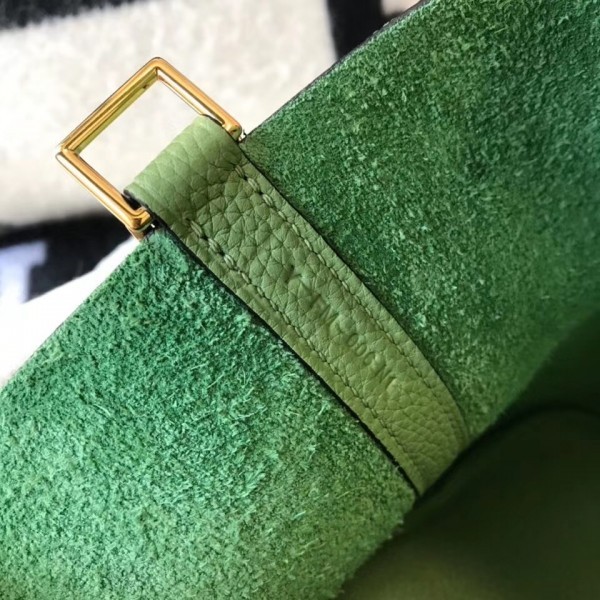 Replica Hermes Vert Criquet Picotin Lock MM 22cm Handmade Bag