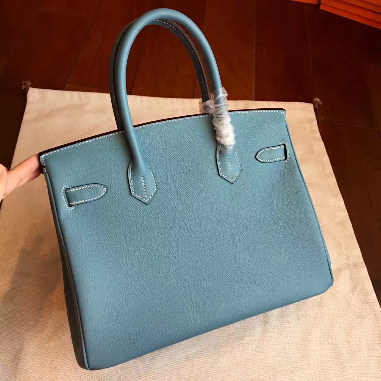 Hermès Birkin 35 Blue Jean - Designer WishBags