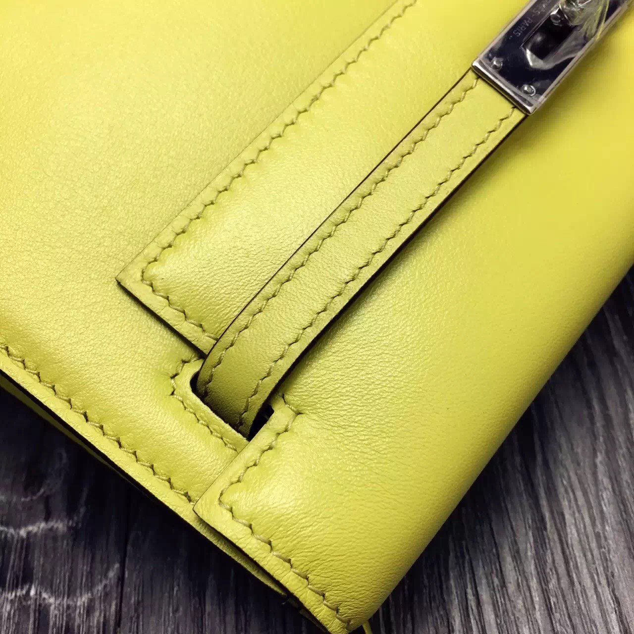 Best 1:1 Hermes Yellow Clemence Kelly Ado PM Backpack QY01741