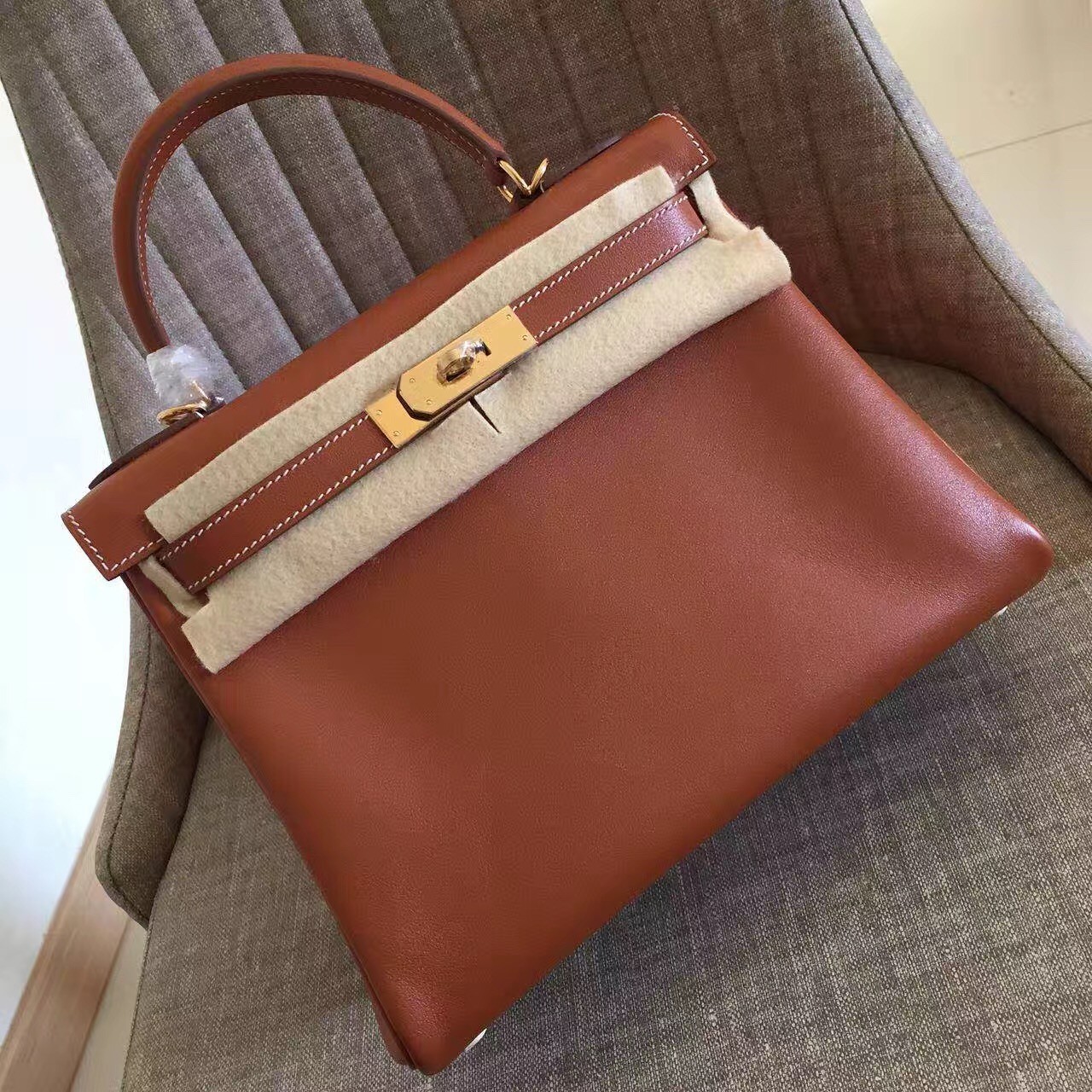 Hermès Kelly Retourne 32 Gold - Designer WishBags