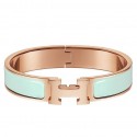 AAA 1:1 Hermes Aqua Enamel Clic H PM Bracelet QY00324