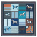 Best Replica Hermes Blue Couvertures Nouvelles Giant Scarf QY00245