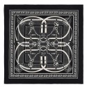 Cheap Copy Hermes Black Grand Manege Bandana Shawl 140cm QY01128