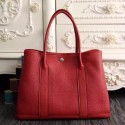 Cheap Hermes Small Garden Party 30cm Tote In Red Leather QY00858