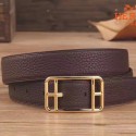 Fake Cheap Hermes Chocolate Cape Cod 32 Reversible Belt QY01659