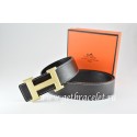 Fake Hermes Reversible Belt Black/Black Togo Calfskin With 18k Silver Wave Stripe H Buckle QY00797