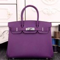Hermes Birkin 30cm 35cm Bag In Purple Epsom Leather QY01583