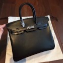 Hermes Black Box Birkin 25cm Handmade Bag QY00466