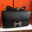 Hermes Black Epsom Constance Elan 25cm Bag QY00775