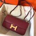 Hermes Bordeaux Epsom Constance Elan 25cm Bag QY00295