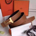 Hermes Brown Epsom Kits Belt Constance Buckle QY01669