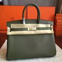 Hermes Canopee Clemence Birkin 35cm Handmade Bag QY00763