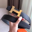 Hermes Constance Belt Buckle & Black Clemence 38 MM Strap QY00345