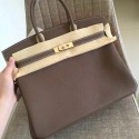 Hermes Etoupe Clemence Birkin 30cm Handmade Bag QY02004