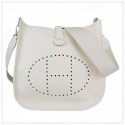 Hermes Evelyne III Bag White QY00400