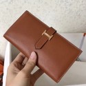 Hermes Gold Swift Bearn Gusset Wallet QY01984