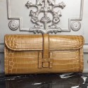 Hermes Jige Elan 29 Clutch In Camarel Crocodile Leather QY02199