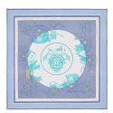 Hermes Mauve Ex-Libris Coloriage Silk Shawl QY02299