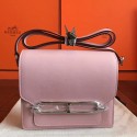 Hermes Mini Sac Roulis Bag In Rose Dragee Swift Leather QY01438