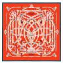 Hermes Piment Cavalcadour Morning Shawl 140cm QY02318