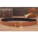 Hermes Quentin 32 MM Brown Reversible Belt QY00154