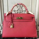 Hermes Red Epsom Kelly 32cm Sellier Bag QY02112