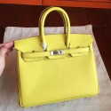 Hermes Soufre Epsom Birkin 25cm Handmade Bag QY02091