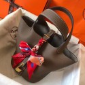 Hermes Taupe Picotin Lock MM 22cm Handmade Bag QY00724